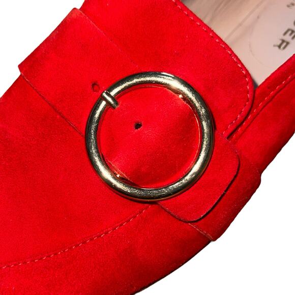 Kurt Geiger Loafers Kenner Suede Flats Slip On Buckle - Picture 6 of 10